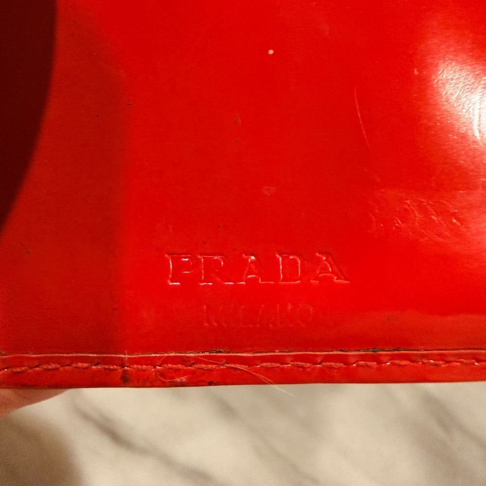 Prada Vibrant Red Leather wallet - Picture 9 of 13